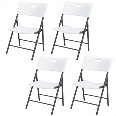 Vouwbare Stoel Lifetime Wit 4 Stuks 50 x 58 x 83 cm