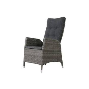 VDG Manhattan wicker verstelbare tuinstoel - Dubble grey