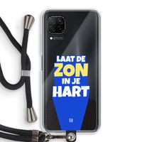 Laat de zon in je hart: Huawei P40 Lite Transparant Hoesje met koord