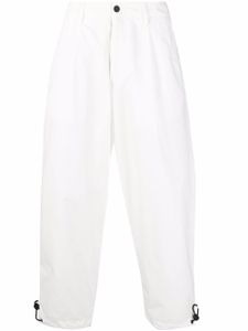 Emporio Armani pantalon droit à ourlet élastiqué - Blanc