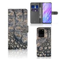 Samsung Galaxy S20 Ultra | Telefoonhoesje | Met pasjeshouder | Krokodillenprint