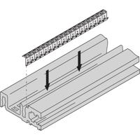 Schroff 24576084 19 inch Rails voor patchkast