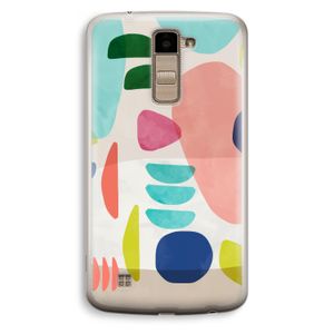 Bold Rounded Shapes: LG K10 (2016) Transparant Hoesje