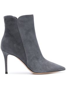 Gianvito Rossi Levy 85mm suede ankle boots - Gris