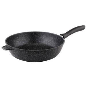 HI Aluminium koekenpan met anti aanbaklaag - D28 x H7.5 cm - bakpannen - koekenpannen - zwart