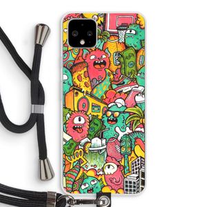 Vexx City: Pixel 4 XL Transparant Hoesje met koord