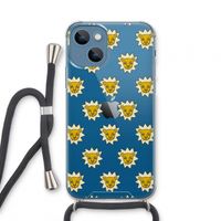 Leeuwenkoppen: iPhone 13 mini Transparant Hoesje met koord
