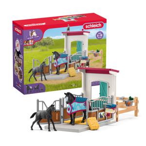 schleich HORSE CLUB Paardenbox met merrie en veulen - 42611