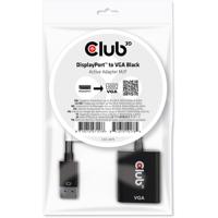 Club 3D displayport 1.1 naar vga active adapter (zwart)