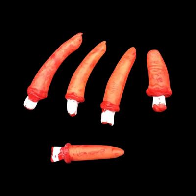 Halloween Horror rekwisieten April Fool dag partij Prop lichaam delen decoratie 5 bloedige vingers