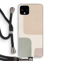 Geo #7: Pixel 4 Transparant Hoesje met koord