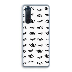 Eye pattern #2: Sony Xperia 5 II Transparant Hoesje