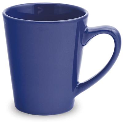 Koffiemok/theemok - Drinkbekers/mokken - blauw - 350 ml - 9 x 10 cm Koffiemok/theemok - Drinkbekers/mokken - blauw - 350 ml - 9 x 10 cm