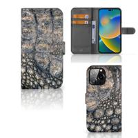 iPhone 14 Pro Max | Telefoonhoesje | Met pasjeshouder | Krokodillenprint