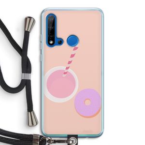 Donut: Huawei P20 Lite (2019) Transparant Hoesje met koord
