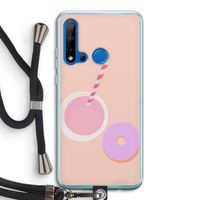 Donut: Huawei P20 Lite (2019) Transparant Hoesje met koord Donut: Huawei P20 Lite (2019) Transparant Hoesje met koord