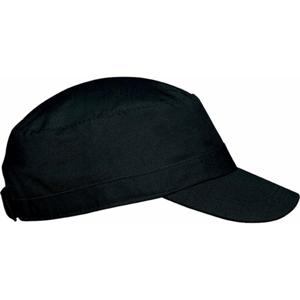 Kariban baseballcap Cuba - volwassenen - zwart - army style - katoen - verstelbaar