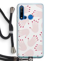 Hands pink: Huawei P20 Lite (2019) Transparant Hoesje met koord