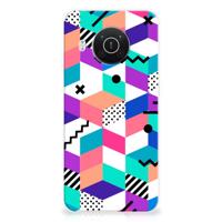 Nokia X10 | X20 | TPU Hoesje | Blokken Kleurrijk