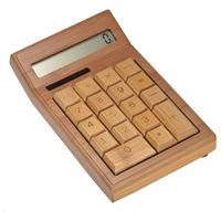 Bamboe Houten Rekenmachine Calculator - thumbnail