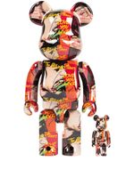 MEDICOM TOY x Andy Warhol Les Rolling Stones (Love You Live) BE@RBRICK lot de figurines 100% et 400% - Marron - thumbnail