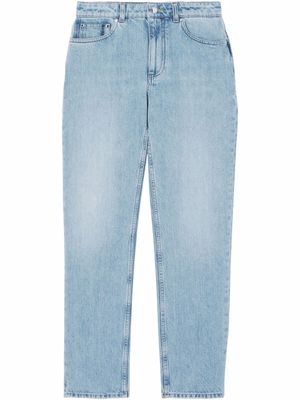 Burberry jean droit à détail de poche - Bleu