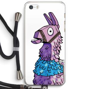 Lama: iPhone 5 / 5S / SE Transparant Hoesje met koord