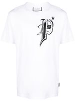 Philipp Plein t-shirt en coton à logo imprimé - Blanc