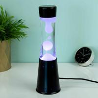 Led lavalamp - Zwart