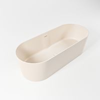 Vrijstaand bad Mondiaz Noble | 180x75 cm | Solid surface | Ovaal | Linen