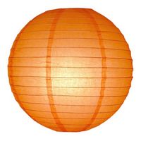 Oranje bol lampion 25 cm - Feestlampionnen - thumbnail