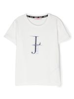 Liu Jo Kids t-shirt strassé à logo imprimé - Blanc - thumbnail