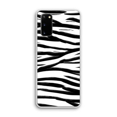 Zebra pattern: Samsung Galaxy S20 Transparant Hoesje