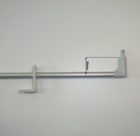 Duco bedieningstang B=20 1000mm Alu F1 (zilver/grijs) - thumbnail