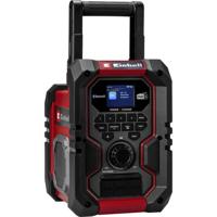 Einhell TE-CR 18 Li Draagbare radio DAB+, FM Bluetooth, AUX, USB Rood/zwart Einhell TE-CR 18 Li Draagbare radio DAB+, FM Bluetooth, AUX, USB Rood/zwart