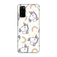 Rainbow Unicorn: Volledig geprint Samsung Galaxy S20 Hoesje