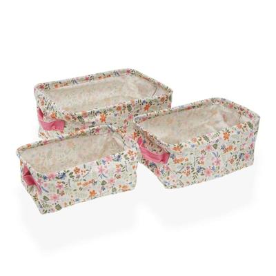 Basket spelset Versa 18 x 14 x 28 cm Blommor