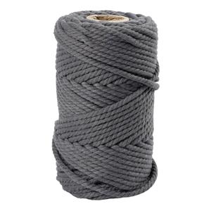 Creativ Company Macrame koord grijs, 55m