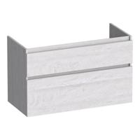 Brauer Delight - Onderkast - 100 cm - met 2 Softclose Lades Greeploos en 1 Sifon Uitsparing - Forest Seashell