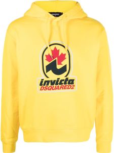 DSQUARED2 hoodie à imprimé Invicta - Jaune