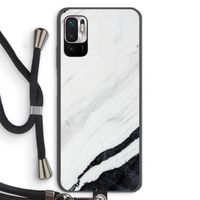 Elegante marmer: Xiaomi Redmi Note 10 5G Transparant Hoesje met koord