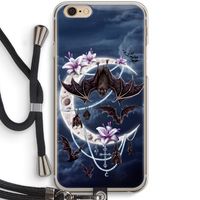 Vleermuizen Maan: iPhone 6 / 6S Transparant Hoesje met koord