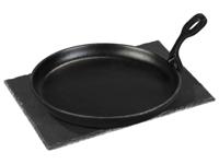 GRILLMEISTER Gietijzeren BBQ-grillpan of -hamburgerpers (Grillplaat)