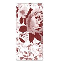 Bookcase Samsung Galaxy A22 5G Watercolor Flowers