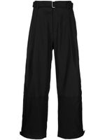 SONGZIO pantalon ample à taille ceinturée - Noir