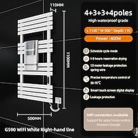 elektrische handdoekverwarmers radiator, wandmontage vrijstaand verwarmd handdoekenrek, verwarmd handdoekenrek voor badkamer miniinthebox