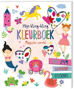 Mijn bling-bling kleurboek - Magische wereld (Paperback)