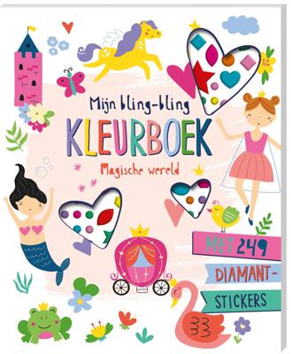Mijn bling-bling kleurboek - Magische wereld (Paperback)