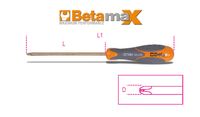 Beta Vonkvrije schroevendraaiers voor kruiskopschroeven met Phillips® profiel 1272BA 2X6X150 - 012720802 - thumbnail