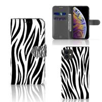 Apple iPhone 11 | Telefoonhoesje | Met pasjeshouder | Zebra